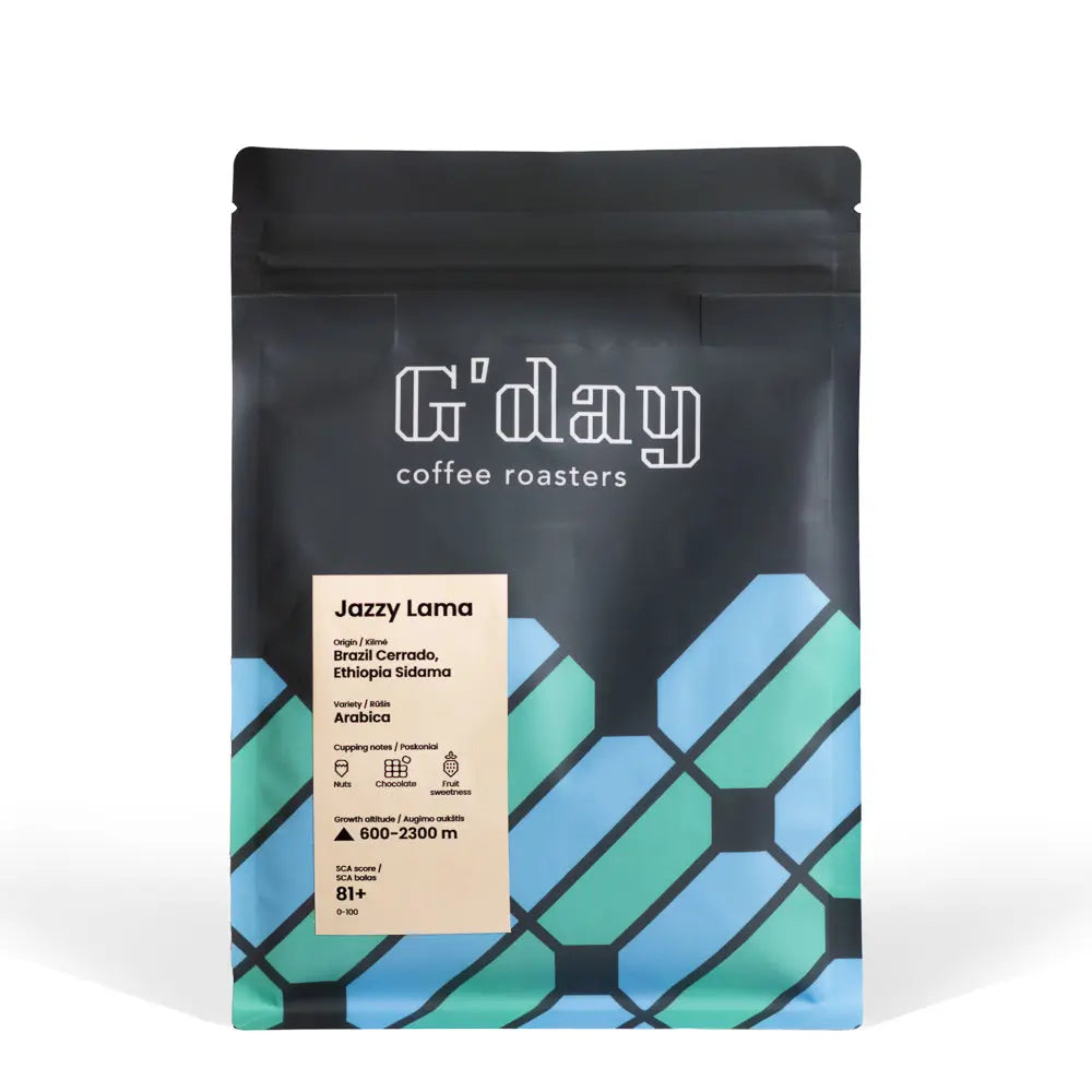 Kava Jazzy Lama: espresso mišinys My Store Kava Jazzy Lama: espresso mišinys My Store